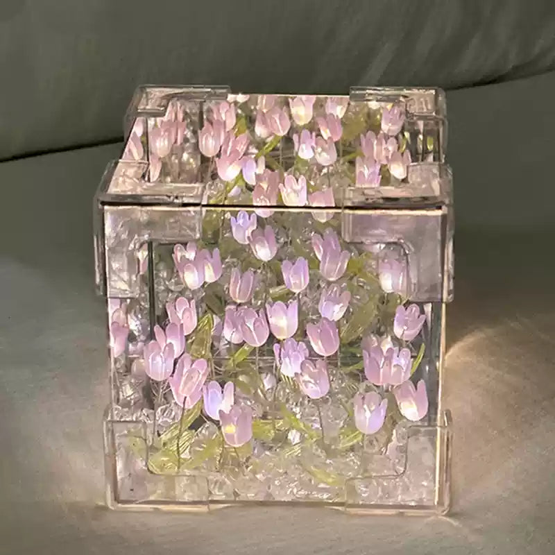 Exquisite Tulip Night Light - Mirror & Mood Maker.