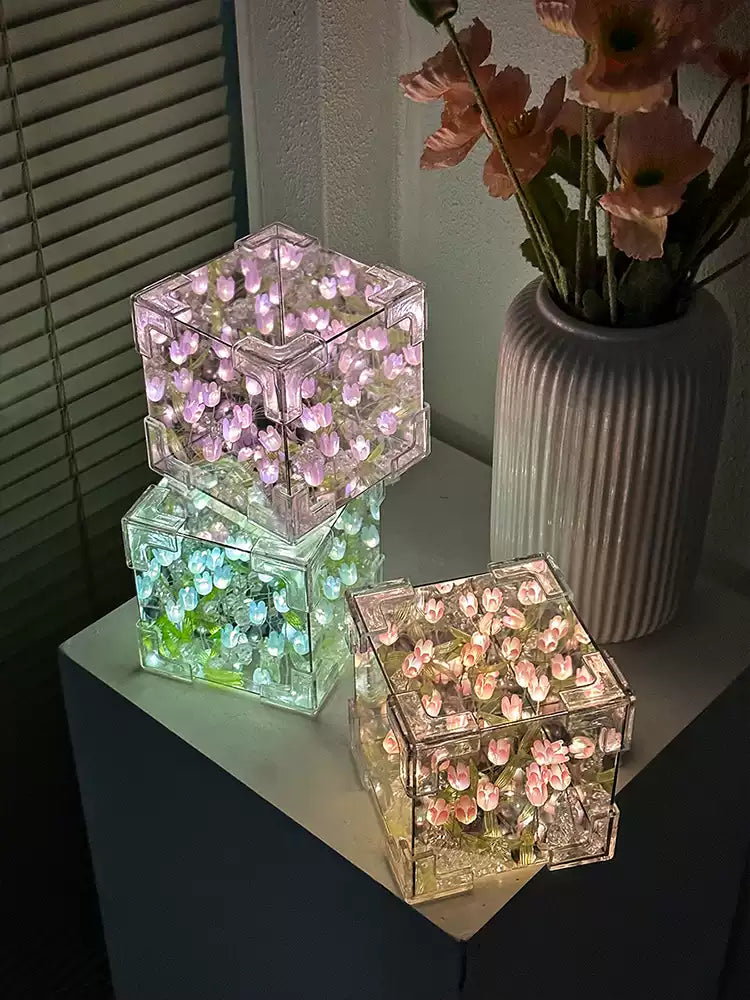 Exquisite Tulip Night Light - Mirror & Mood Maker.